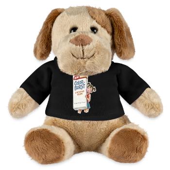 Chewing-gum rétro - Chien en peluche Helge MiniFeet® - noir - Devant