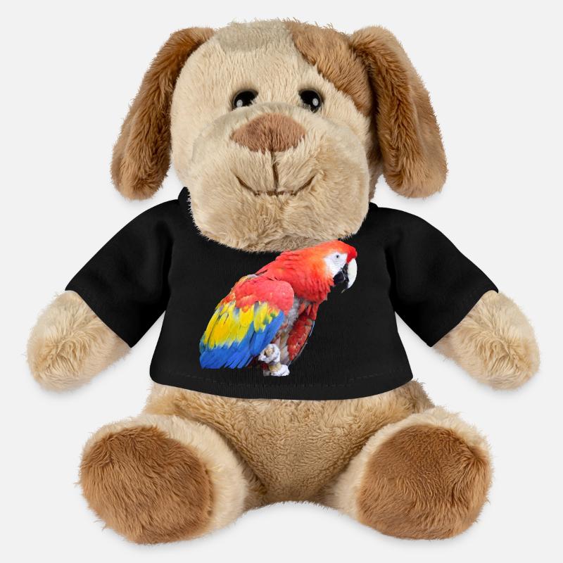 perroquet - Chien en peluche Helge MiniFeet® - noir