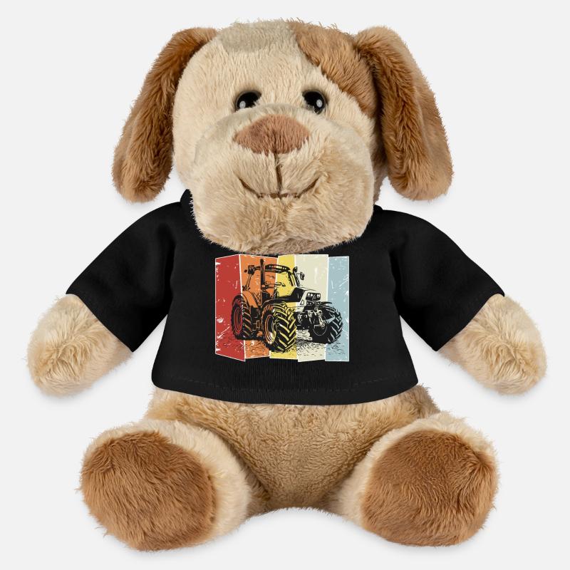 Traktor Deutz retro - MiniFeet® Hund Helge - Schwarz