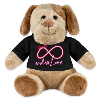 Symbole de l’infini de l’amour éternel - Chien en peluche Helge MiniFeet® - noir - Devant