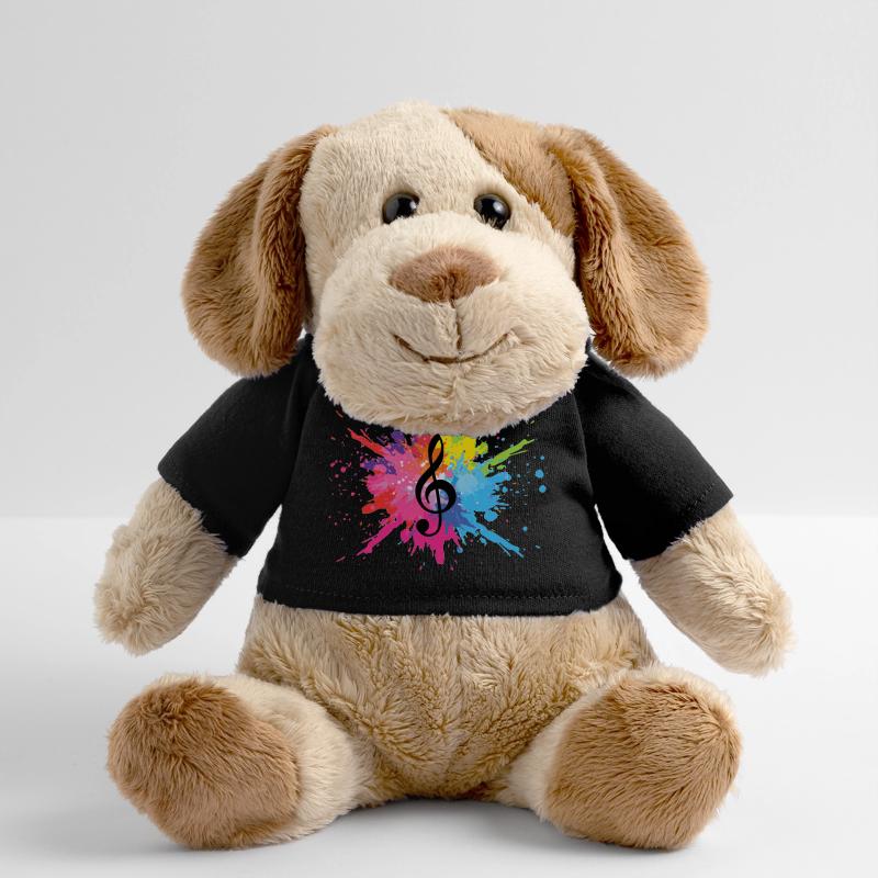 Musique et explosion multicolore (noir) Chien en peluche Helge MiniFeet®