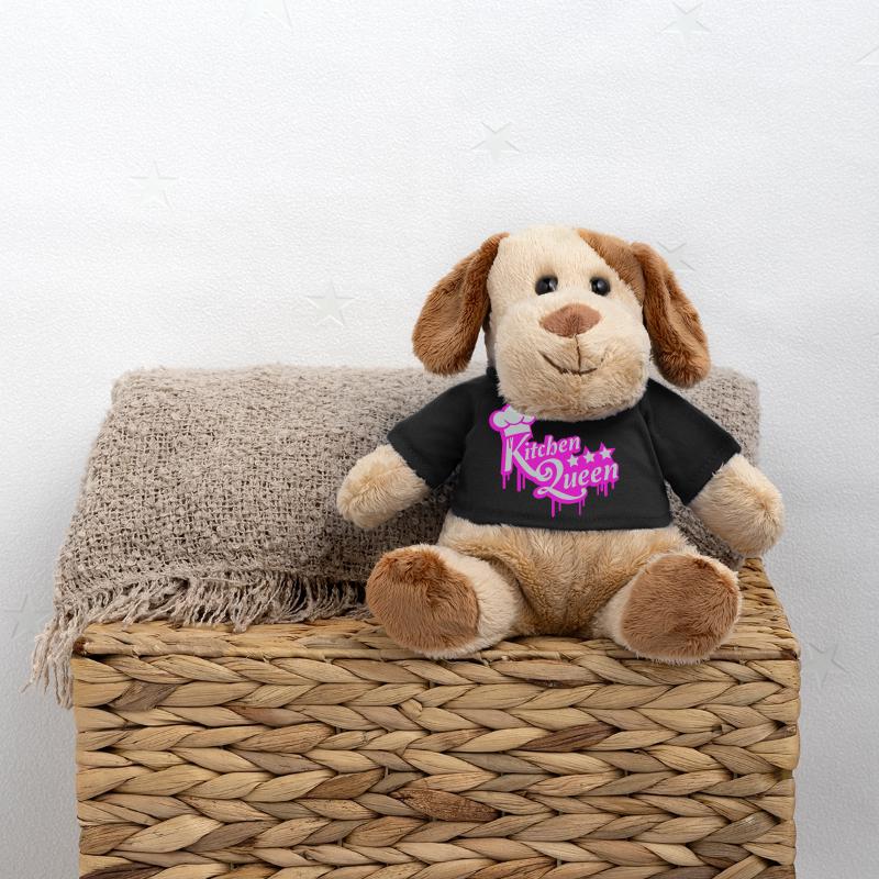 Logo Kitchen Queen lettrage Kitchen Queen femme Chien en peluche Helge MiniFeet®