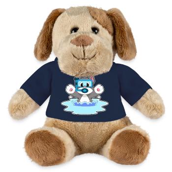 Katze Taucher Schnorchel Tauchen - MiniFeet® Hund Helge - French Navy - Vorne