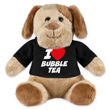 Ich liebe Bubble Tea - MiniFeet® Hund Helge - Schwarz - Vorne