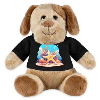 Étoile de mer Étoile de mer - Chien en peluche Helge MiniFeet® - noir - Devant