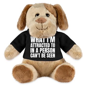 Was mich an einer Person anzieht, kann man nicht sehen - MiniFeet® Hund Helge - Schwarz - Vorne