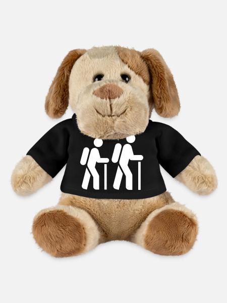 Wanderer, Pilger, Tourist, Pilgerweg - MiniFeet® Hund Helge - Schwarz