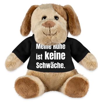 My calm is not a weakness. - MiniFeet® Dog Helge - black - Front
