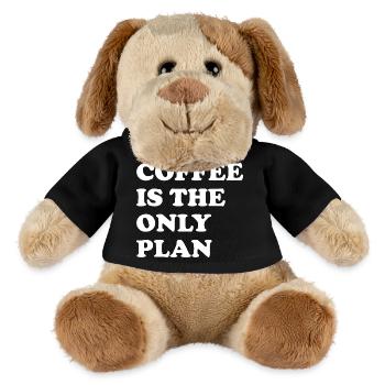 Kaffee Ist Der Einzige Plan - MiniFeet® Hund Helge - Schwarz - Vorne