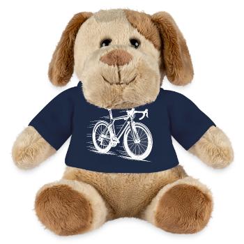 Aero Racer – Speed Line Road Rennrad Bike - Chien en peluche Helge MiniFeet® - bleu marine - Devant