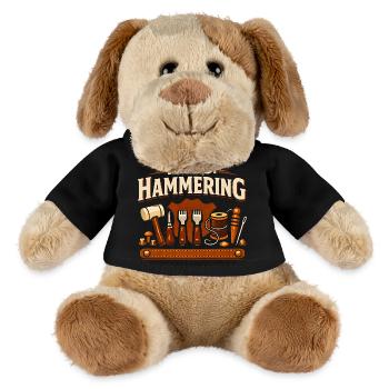 Stimmung: Hämmern | Lederwerkzeug - MiniFeet® Hund Helge - Schwarz - Vorne