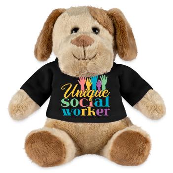 Social Worker Quote Unique Social Work - MiniFeet® Hund Helge - Schwarz - Vorne