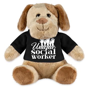 Social Worker Quote Unique Social Work - MiniFeet® Hund Helge - Schwarz - Vorne