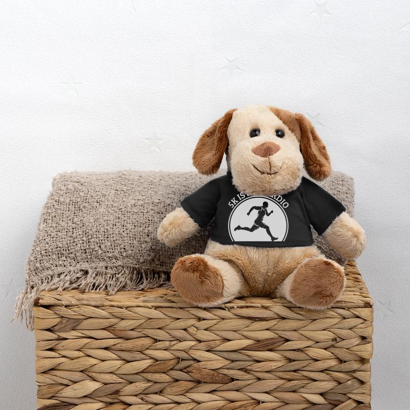 Le 5K marathon est mon cadeau de course cardio Chien en peluche Helge MiniFeet®