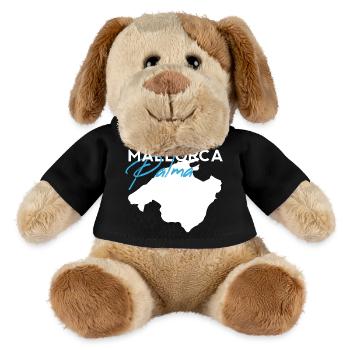 Palma Mallorca Schriftzug Modern Brush Style - MiniFeet® Hund Helge - Schwarz - Vorne