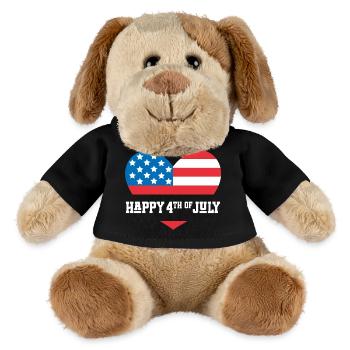Frohen 4. Juli - MiniFeet® Hund Helge - Schwarz - Vorne