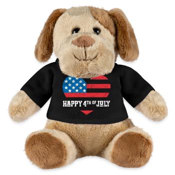 Frohen 4. Juli - MiniFeet® Hund Helge - Schwarz - Vorne