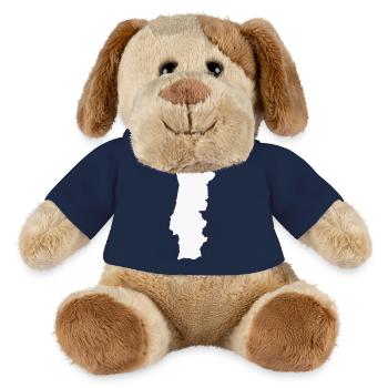 Geografische Kontur Silhouette - MiniFeet® Hund Helge - French Navy - Vorne