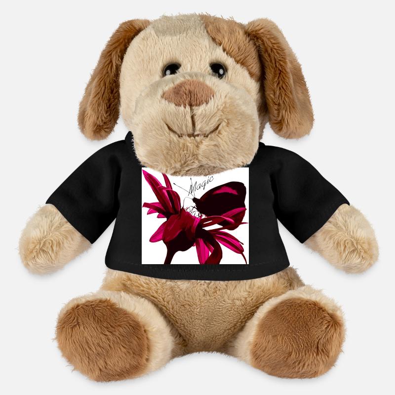 Magic butterfly red - MiniFeet® Dog Helge - black