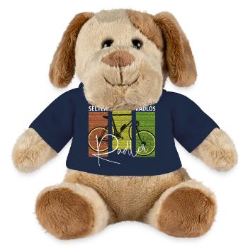 Radler selten radlos Geschenk - MiniFeet® Hund Helge - French Navy - Vorne