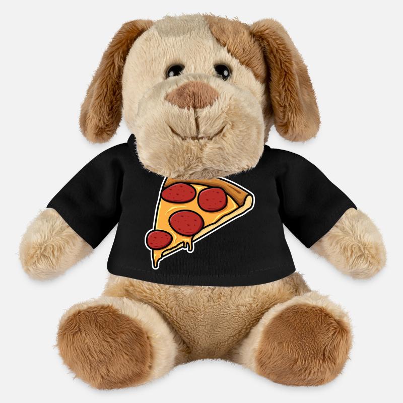 Pizzastück - MiniFeet® Hund Helge - Schwarz