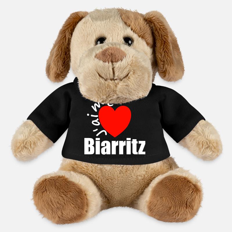 J'aime Biarritz (ich liebe Biarritz) - MiniFeet® Hund Helge - Schwarz