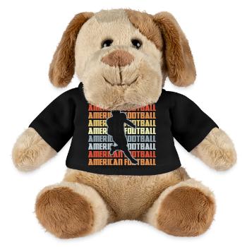 American Football Retro Look - MiniFeet® Hund Helge - Schwarz - Vorne
