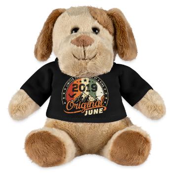 June 2019 | Birthday June 2019 Born in June 2019 - MiniFeet® Dog Helge - black - Front
