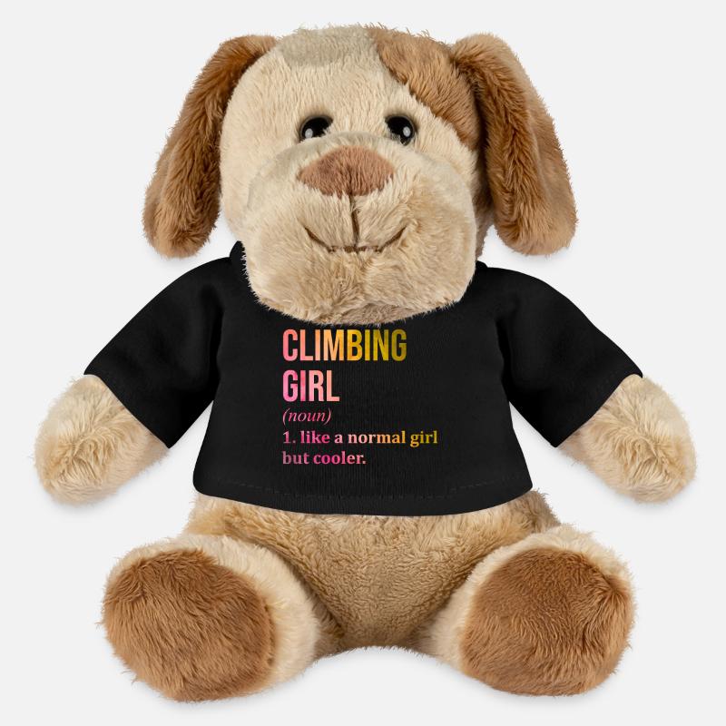 escalade - Chien en peluche Helge MiniFeet® - noir