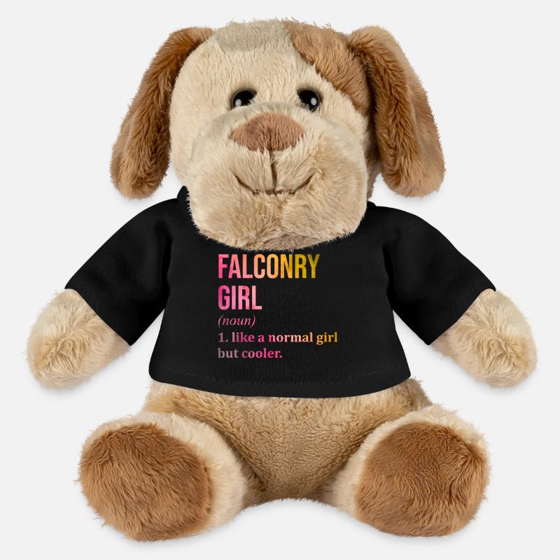 fauconnerie - Chien en peluche Helge MiniFeet® - noir