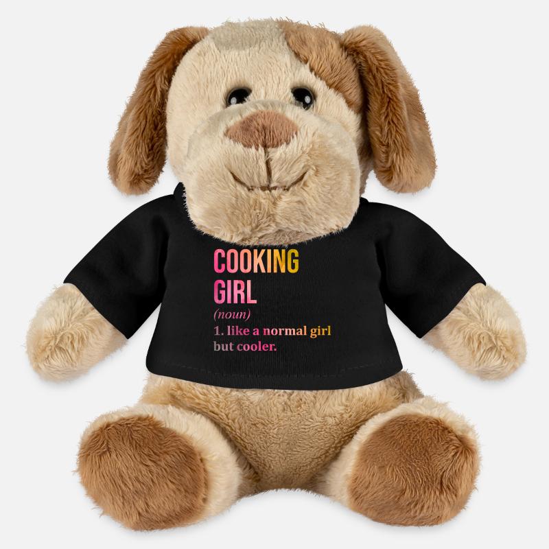 cuisine - Chien en peluche Helge MiniFeet® - noir