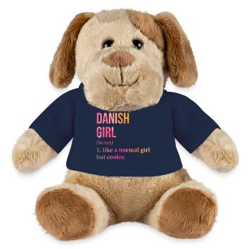 Danemark - Chien en peluche Helge MiniFeet® - bleu marine - Devant