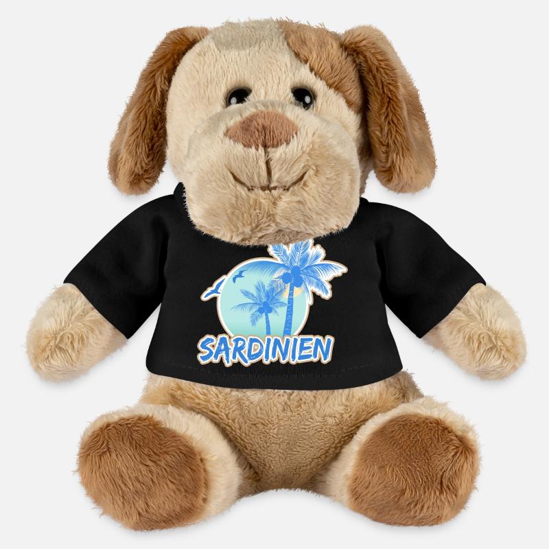 La Sardaigne comme vacances - Chien en peluche Helge MiniFeet® - noir