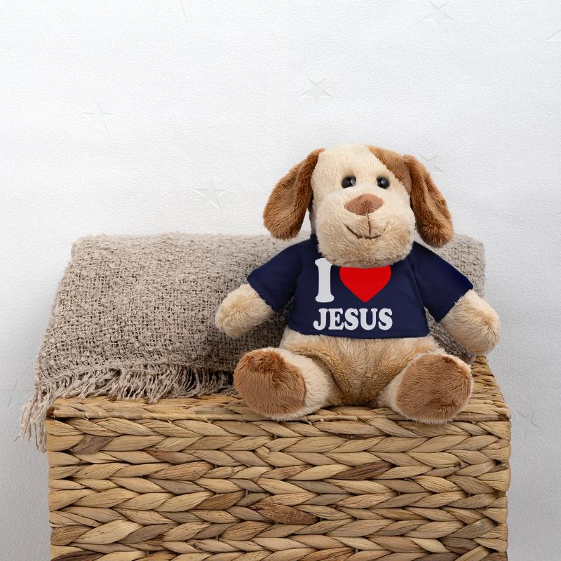I love jesus Chien en peluche Helge MiniFeet®