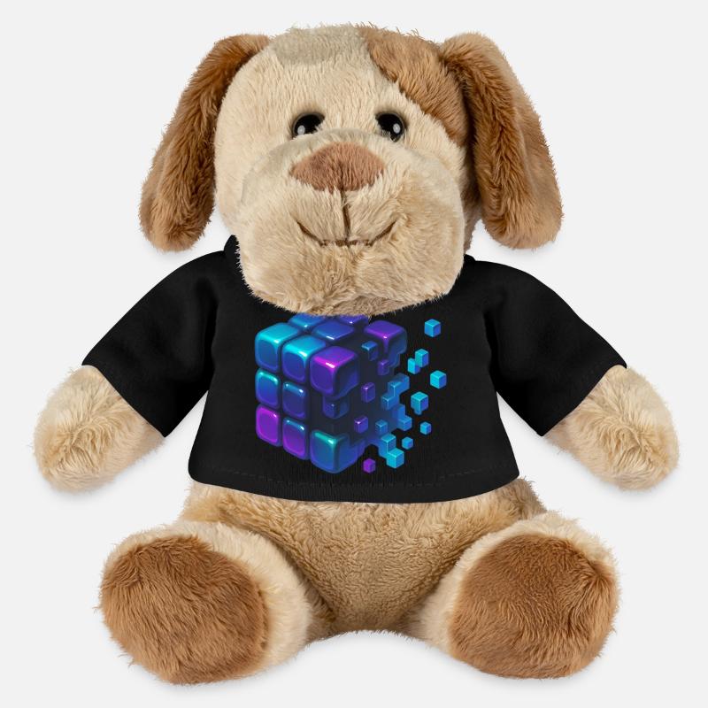 Digital Cube Explosion - MiniFeet® Hund Helge - Schwarz