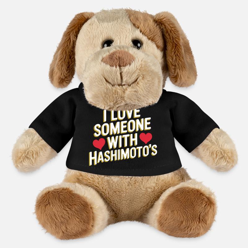 Ich liebe jemanden mit Hashimoto - MiniFeet® Hund Helge - Schwarz
