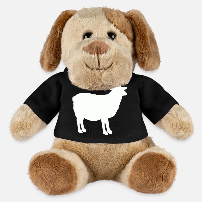 Silhouette de mouton - Chien en peluche Helge MiniFeet® - noir