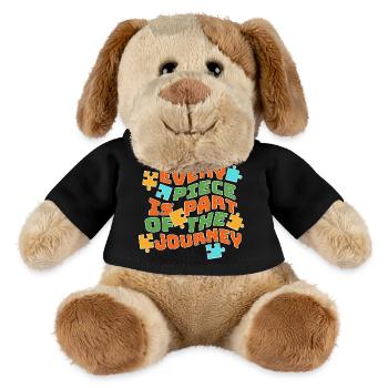 L’équipe de l’autisme : Forts ensemble - Chien en peluche Helge MiniFeet® - noir - Devant