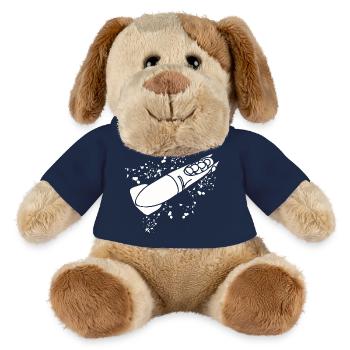 Bobfahrer Bobschlitten Viererbob - MiniFeet® Hund Helge - French Navy - Vorne