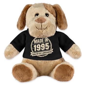 Né en 1995 Vintage Rubber Stamp - Chien en peluche Helge MiniFeet® - noir - Devant