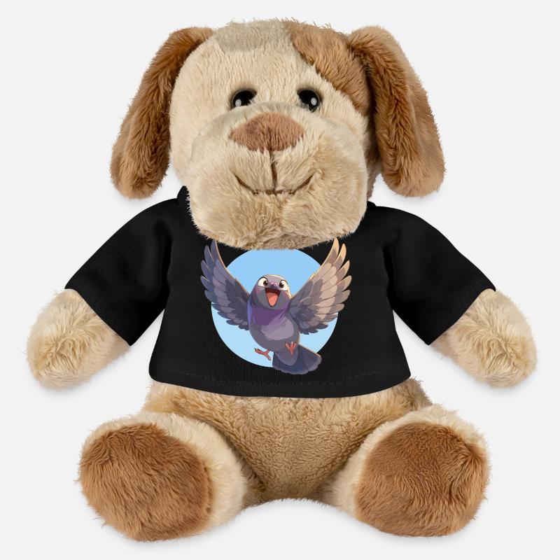 Tauben Taube - MiniFeet® Hund Helge - Schwarz