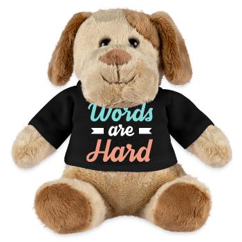 Speech therapist Speech therapist - MiniFeet® Dog Helge - black - Front