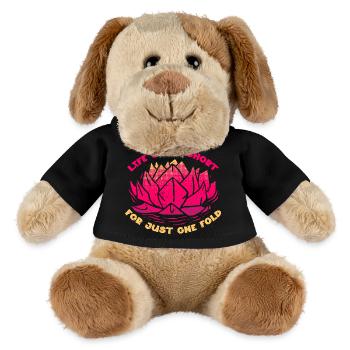 La vie en origami est trop courte pour un seul pli - Chien en peluche Helge MiniFeet® - noir - Devant