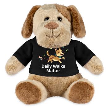 Nombre des promenades quotidiennes - Chien en peluche Helge MiniFeet® - noir - Devant