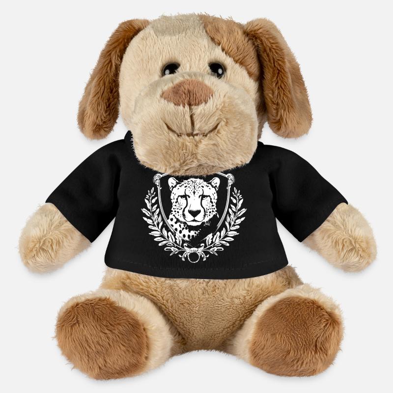 Leopardensiegel mit Lorbeer - MiniFeet® Hund Helge - Schwarz