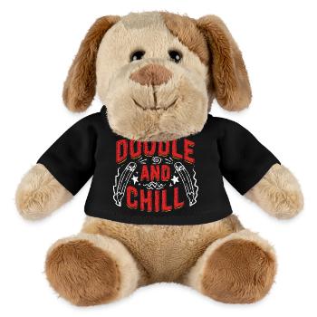 Doodle And Chill Doodle Drawing - MiniFeet® Dog Helge - black - Front