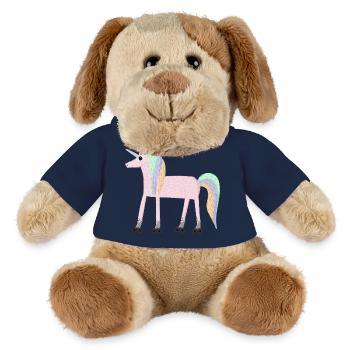 Unicorn_rollerSKate - Chien en peluche Helge MiniFeet® - bleu marine - Devant