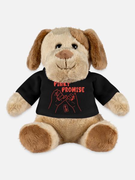 Pinky Promise – Liebes Statement Shirt - MiniFeet® Hund Helge - Schwarz