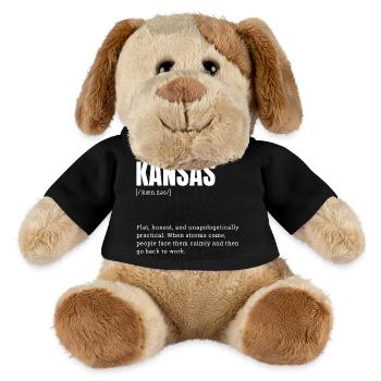 Kansas Resilience in Bold Typography - MiniFeet® Dog Helge - black - Front
