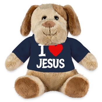 I Love Jesus - MiniFeet® Dog Helge - french navy - Front